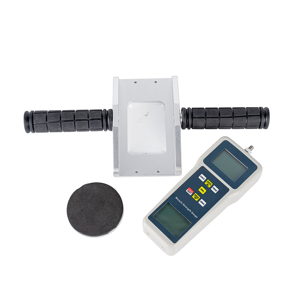 VTSYIQI Dynamometer for Muscle Strength  Digital Muscle Strength Tester with Resolution 0.01 kgf 0.1 N 0.1 Lbf Accuracy ±0.5% FS ±1 Digit Can Memorize 99 Groups of Data Measurement Range ±50 kgf ±490 N ±110 Lbf