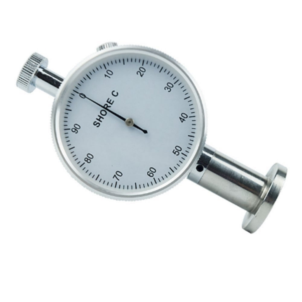 VTSYIQI Shore C Hardness Tester Single Needle with Dial Value 0 ～ 100HC Recommended Range of Measurements 10 ～ 90HC Needle Stroke 2.5 mm Applicable to the Hardness Test of Rubber Microporous Material