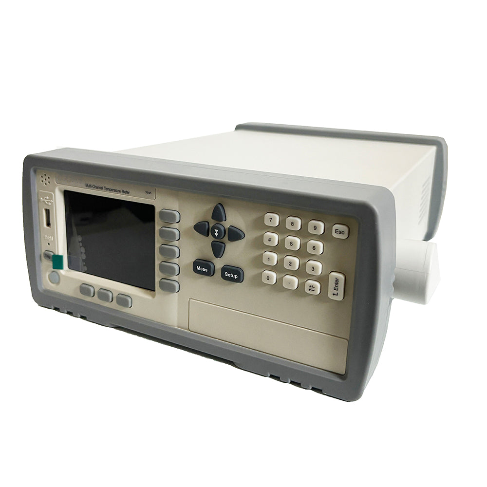 VTSYIQI 16 Channel Thermocouple Data Logger Temperature Tester Multi-Channel Temperature Recorder Data Logger with Resolution 0.1℃ Range -200℃ -1800℃ Accuracy 0.5℃ USB Interface TFT Screen