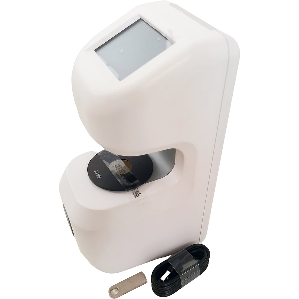VTSYIQI Transparent Hazemeter Touch Screen Haze Meter Transmittance Haze Meter with ASTM Standards 21mm Apertures A C D65 Mass Storage for Haze Luminous Transmittance of Transparent Plastics