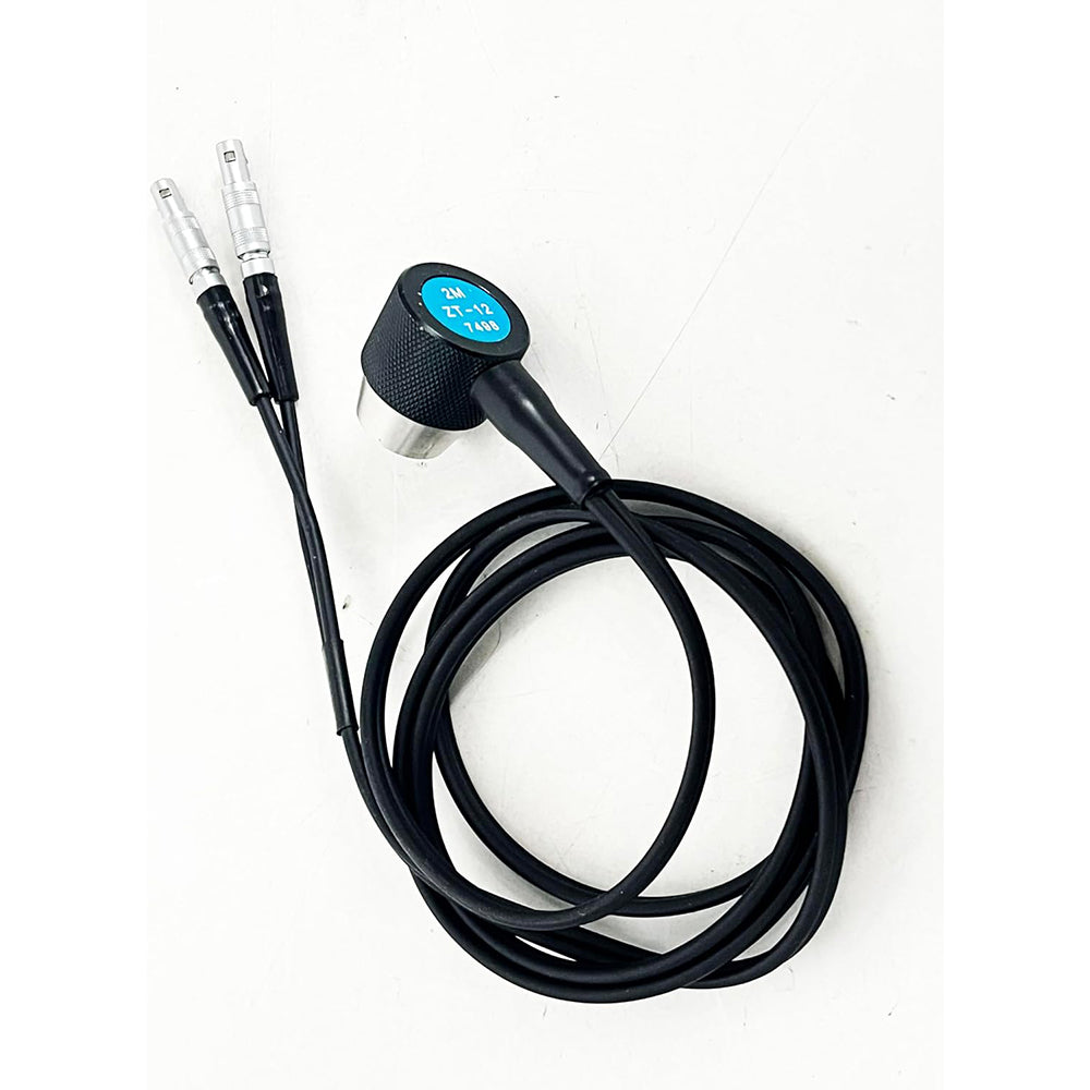 VTSYIQI Ultrasonic Thickness Gauge Cast Iron Probe Transducer Collection ZT-12 2MHz Frequency Crystal Diameter 12MM Measuring range 4.0 to 300mm