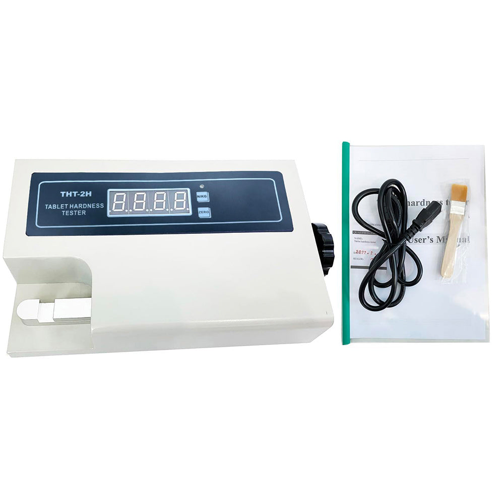 VTSYIQI Tablet Hardness Tester Tablet Hardness Durometer Tablet Hardness Test Apparatus with Hardness Accuracy ±1.5% Hardness Range (2～200) N/(0.2～20) kg  N/KG Conversion by One-Button