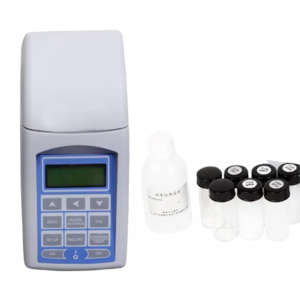 VTSYIQI Portable Bacterial Turbidimeter Digital Bacterial Turbidity Meter with Turbidity BaSO4 Calibration Solution RS232 Interface 0 to 6 MCF Readout 0.001MCF Accuracy ±6%(±5% F.S) Repeatability ≤5%