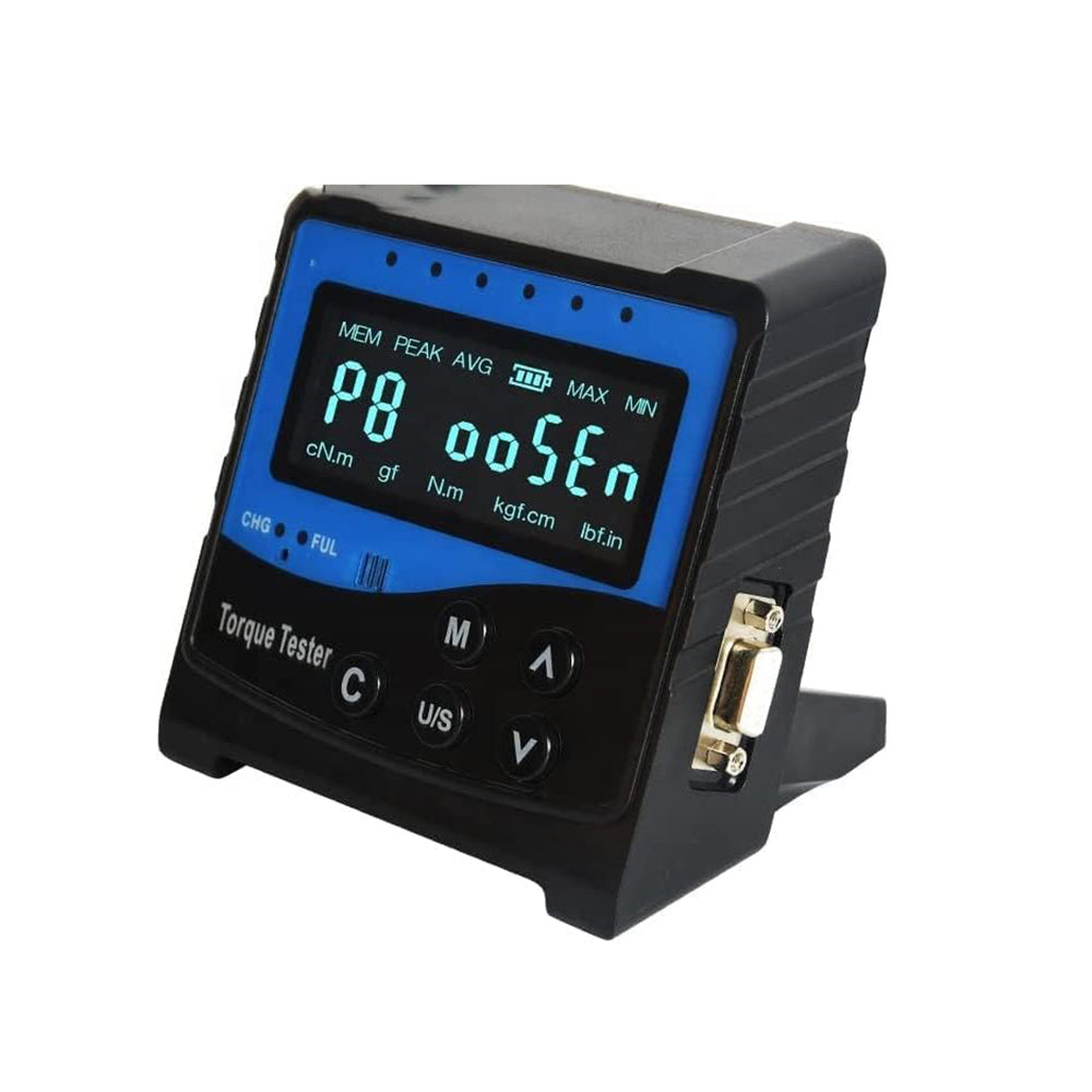 VTSYIQI Torque Wrench Calibration Torque Sensor Calibration Instrument with Connector Size 1/4 Three Units Nm, Kgf.cm, lbf.in. Torque Range 0.500 To 5.00 N.m Accuracy ±1% Data Storage 2000 Group Output Function USB Line