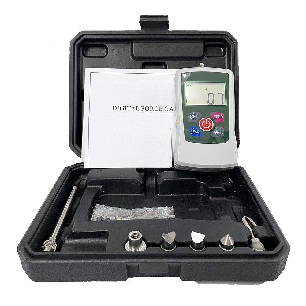 VTSYIQI Digital Force Gauge Push and Pull Tester of 4 Measurement Units 30kgf 300N 65Lbf 1080Oz LCD Measuring Instruments