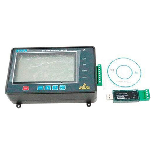 VTSYIQI Ground Earth Resistance Tester Meter with Online Monitoring online Ground Tester