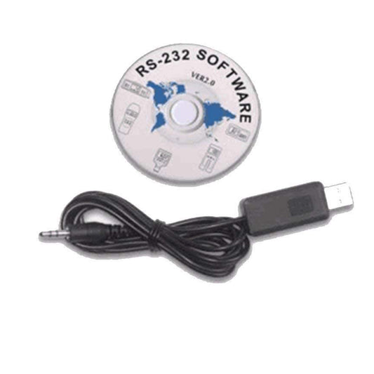 VTSYIQI The RS-232C Data Cable with Software for Digital Vibration Meter Tester Vibrometer Gauge Connect to PC