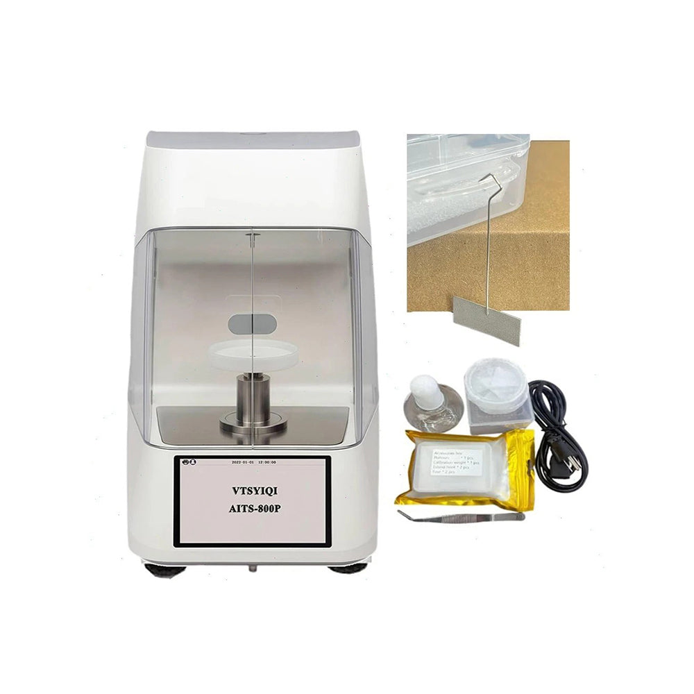 VTSYIQI Digital Surface Tension Meter Gauge Tester Instrument Surface Tensiometer With Platinum Plate Method Measuring Range 0 to 1000mN/m Platinum Plate Automatic Lifting Sample Stage