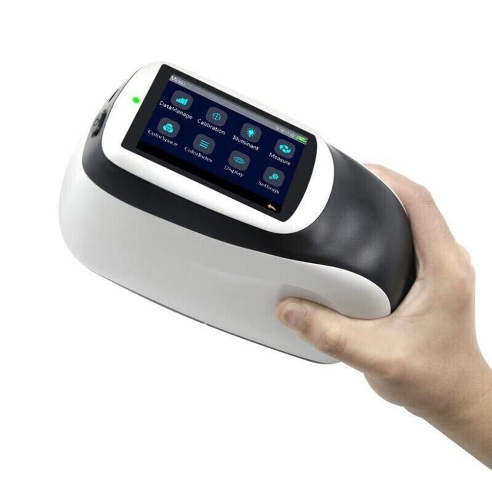 VTSYIQI 3 Angles Spectrophotometer 25°45°110° Three Angles Spectrophotometer with Touch Screen USB Interface Data Storage Function Color Measuring Angle 25° 45° 110° Measurement Range 0-600% for Marble Photometer Complex Color Test
