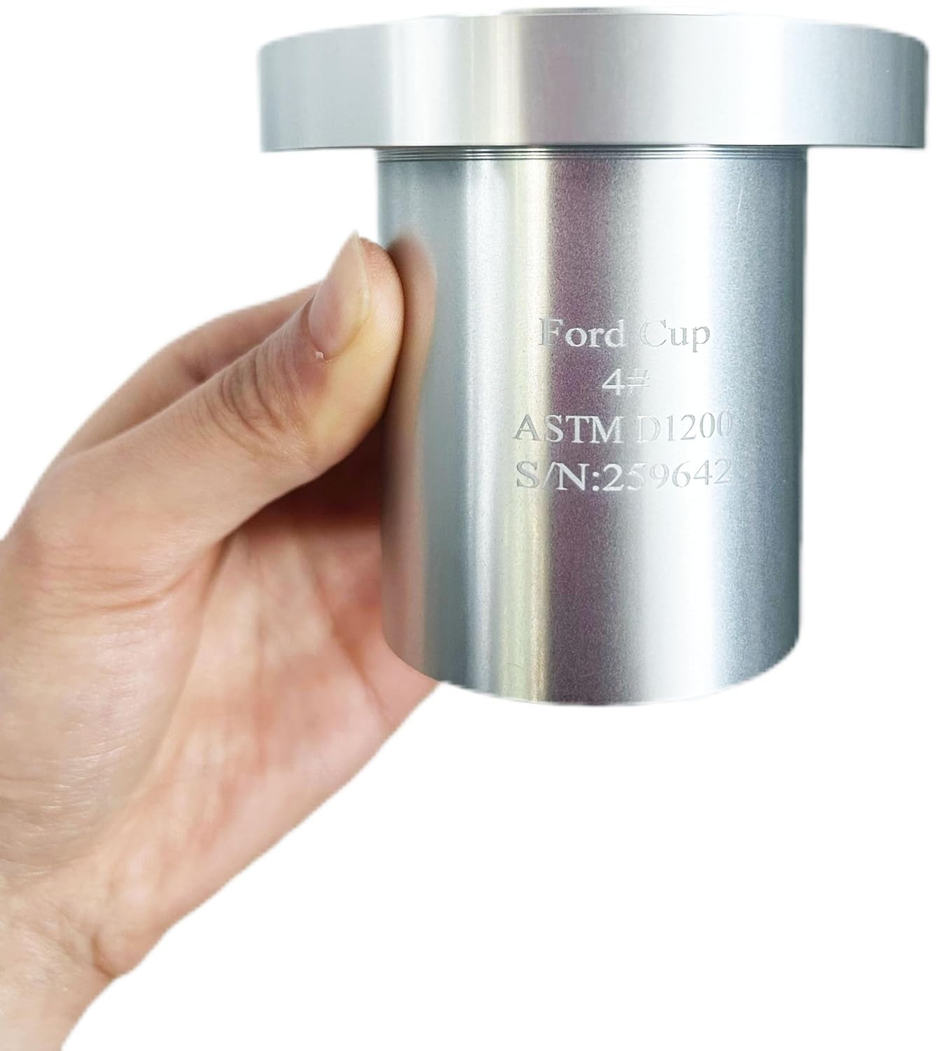 VTSYIQI Ford Flow Cup #4 Ford Cup Viscosity Testing with Hole Diameter 4.10 mm Measuring Range 70-370 CST Outflow Time 20-105 sec for Viscosity Measurement of Thicker Fluids and Mixtures