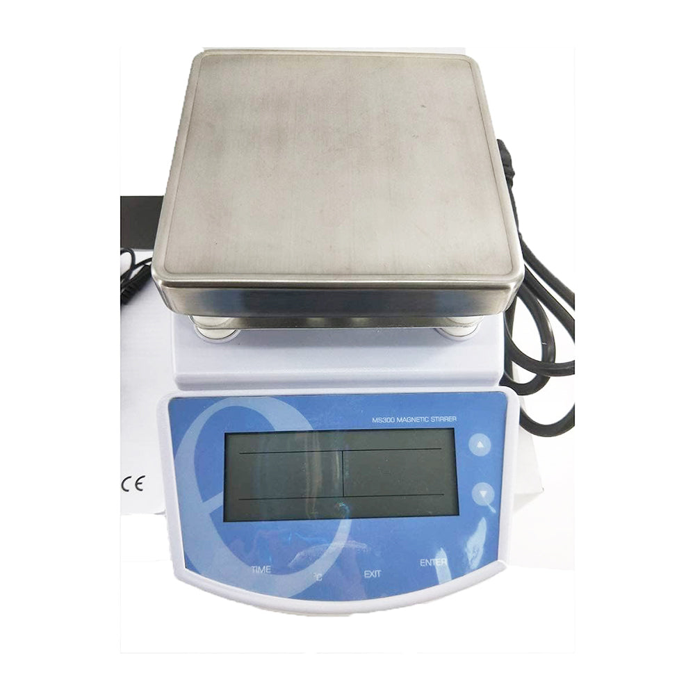 VTSYIQI Magnetic Hotplate Stirrers Digital Heating Magnetic Stirrer with Stirring Speed 0 to 1250rpm Timer Range 0 to 999 Minutes Maximum Stirring Volume 2 L Max Temperature 300 Degree Celsius