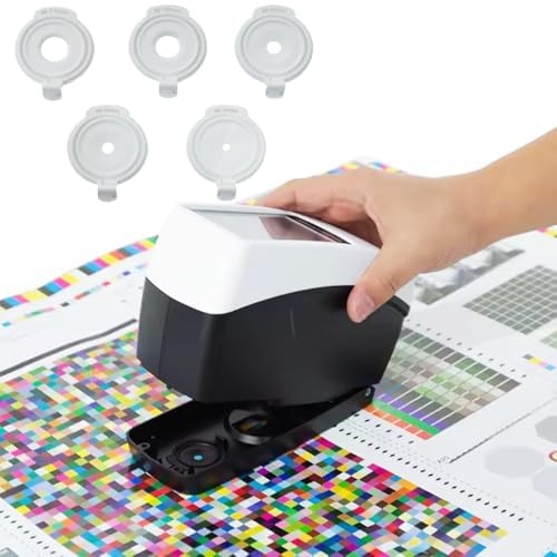 VTSYIQI Five Caliber Spectrophotometer Portable Spectrophotometer with Caliber Φ11mm Φ10mm Φ6mm Φ5mm Φ3mm Display Accuracy 0.01% Repeatability dE*ab≤0.02 Reflectivity 0-200% for Variety Samples Test