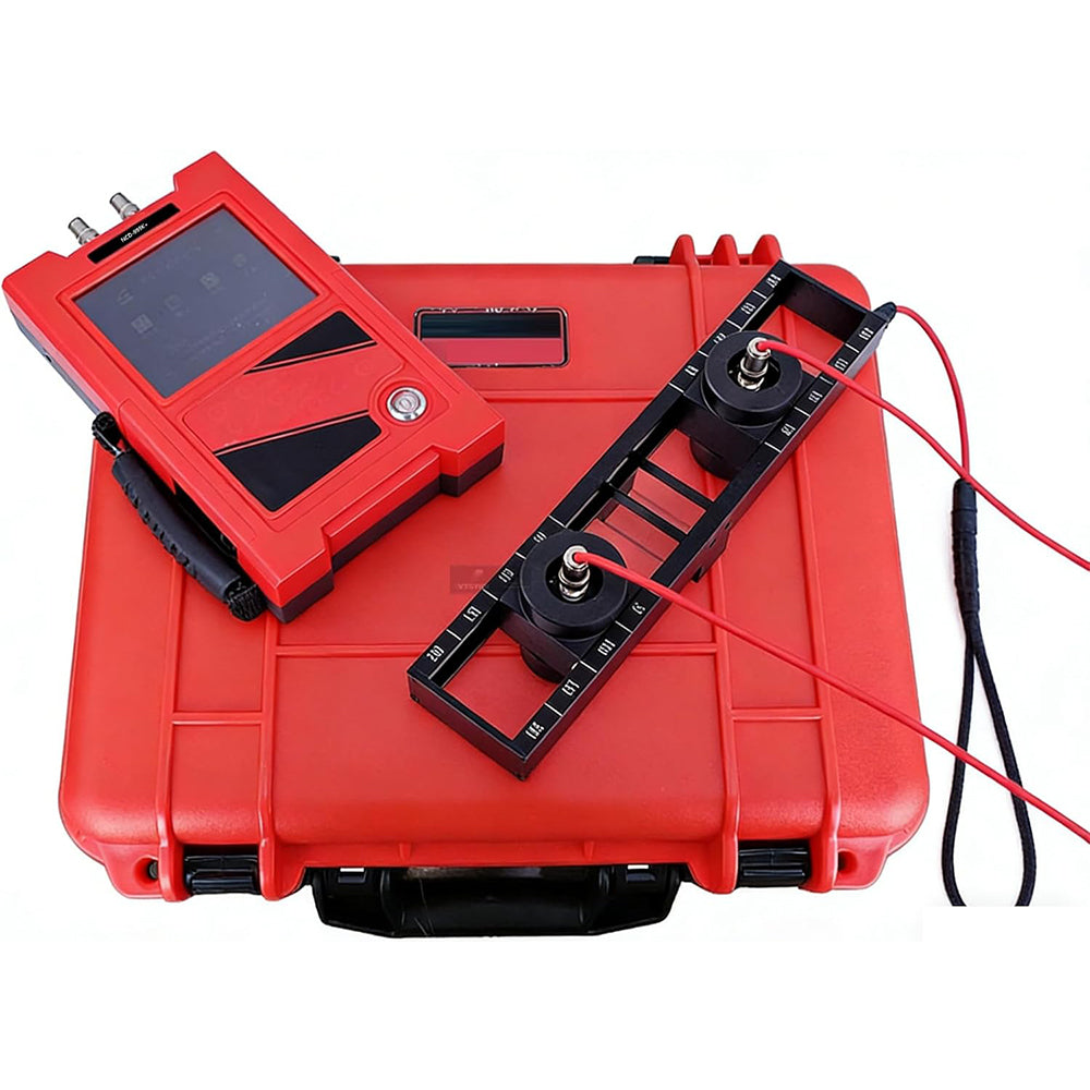 VTSYIQI Concrete Crack Depth Gauge Detector Digital Crack Depth Gauge Measurement Tool with On-Site Calibration Ruler Crack Depth Range ＜500mm 25000 Data Storage for Engineering Project Assessment