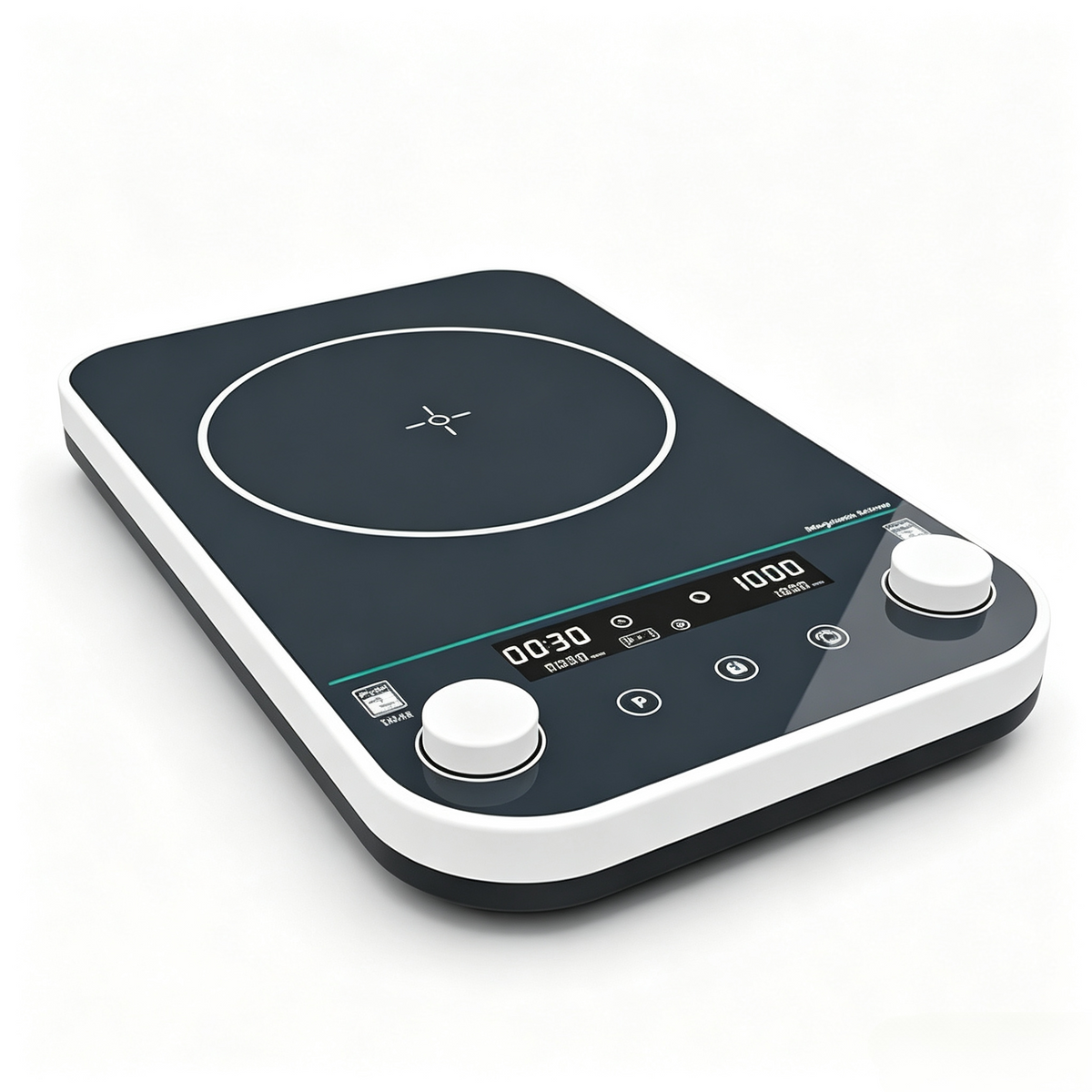 VTSYIQI Magnetic Stirrer for Laboratories 2L Magnetic Mixer with Control Method Digital Display&Button&Knob Panel Material Tempered Glass Max Capacity 2L Speed Range 50-1500rpm Workplate Size 160*160mm