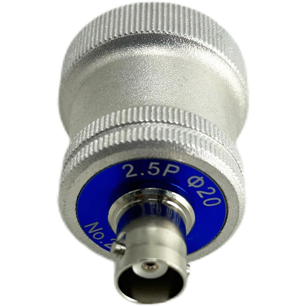 VTSYIQI Ultrasonic Flaw Detector Probe Straight Beam Transducers Sensor with Single Crystal Elements 2.5P 20mm Q9-Q9 Connector