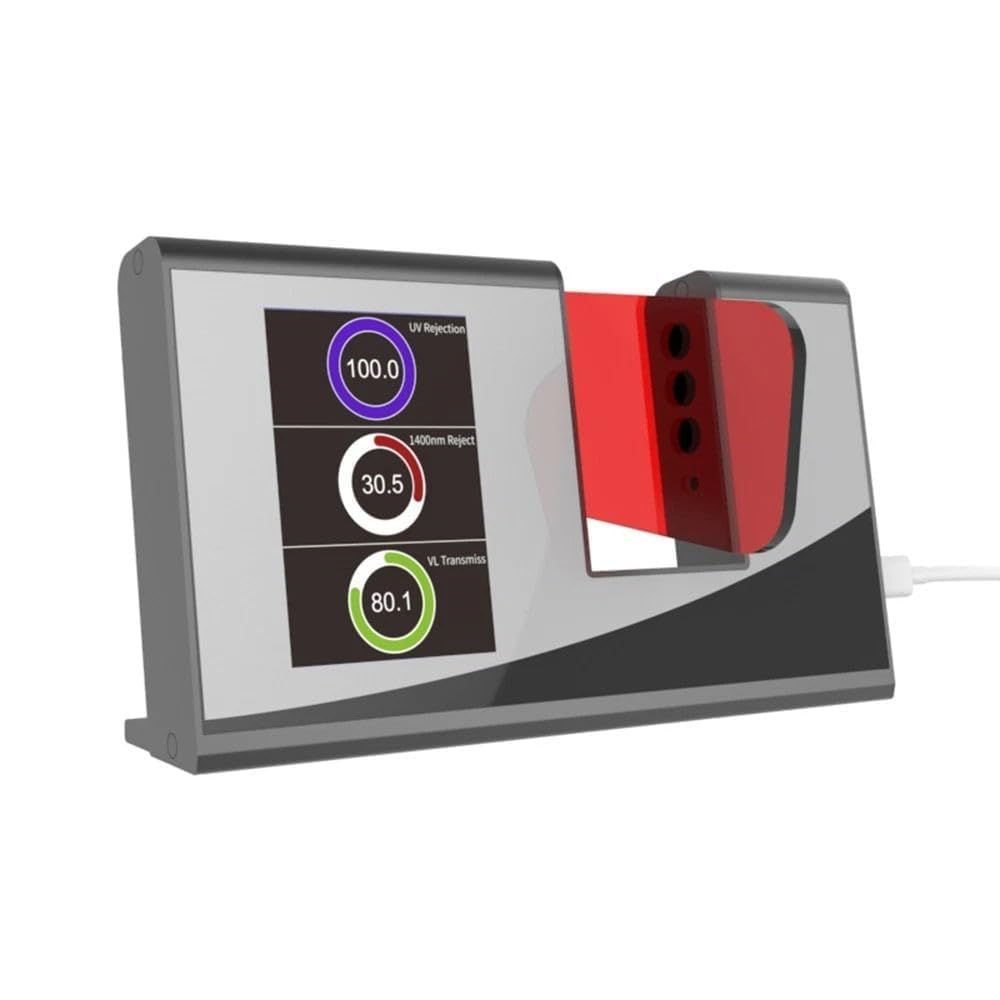 VTSYIQI Light Transmittance Meter Film Transmittance Meter Tester with Measuring Wavelength Range Visible Light 380nm-760nm Infrared Peak Wavelength 940nm for Glass Film and Other Industries for the Measurement of Parameters