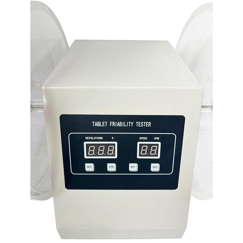 VTSYIQI Tablet Brittleness Tester Tablet Friability Tester with Range of Turning Circles 10-900 Circles Rotation Speed Rang 20-90rpm for Checking the Friability and Other Physical Strengths of Uncoated Tablets