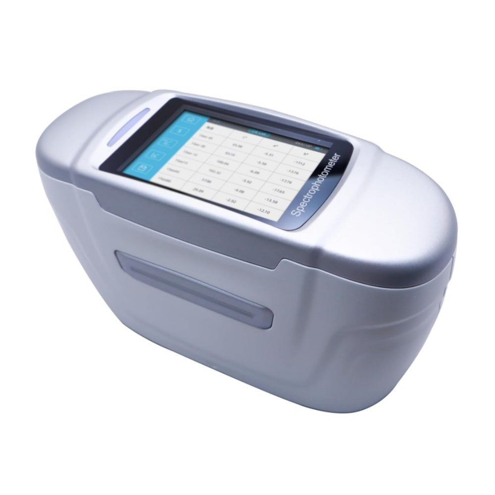 VTSYIQI Three-Angle Spectrophotometer Multi-Angle Spectrophotometer with Measurement Aperture Illumination Φ24mm / Sampling 9×12mm 3 Measuring Angles 15° 45° 110° 45° Receiver Detector 256-pixel Dual-array CMOS Image Sensor