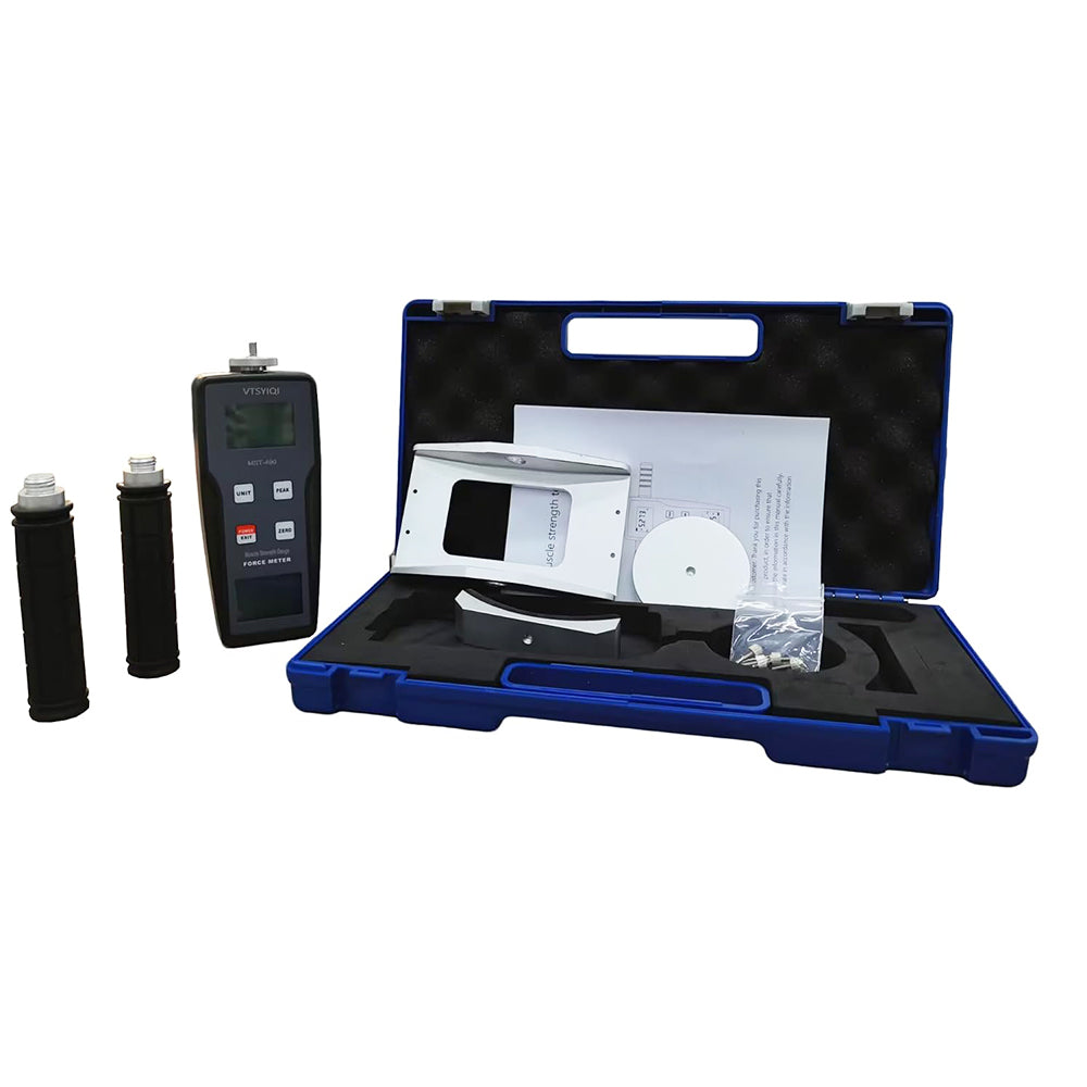 VTSYIQI Digital Muscle Dynamometer Muscle Force Meter Muscle Strength Meter Tester for Muscle Strength Testing with Range ±50kgf ±490N ±110Lbf Resolution 0.01kgf 0.1N 0.1Lbf Large Four-digit Large
