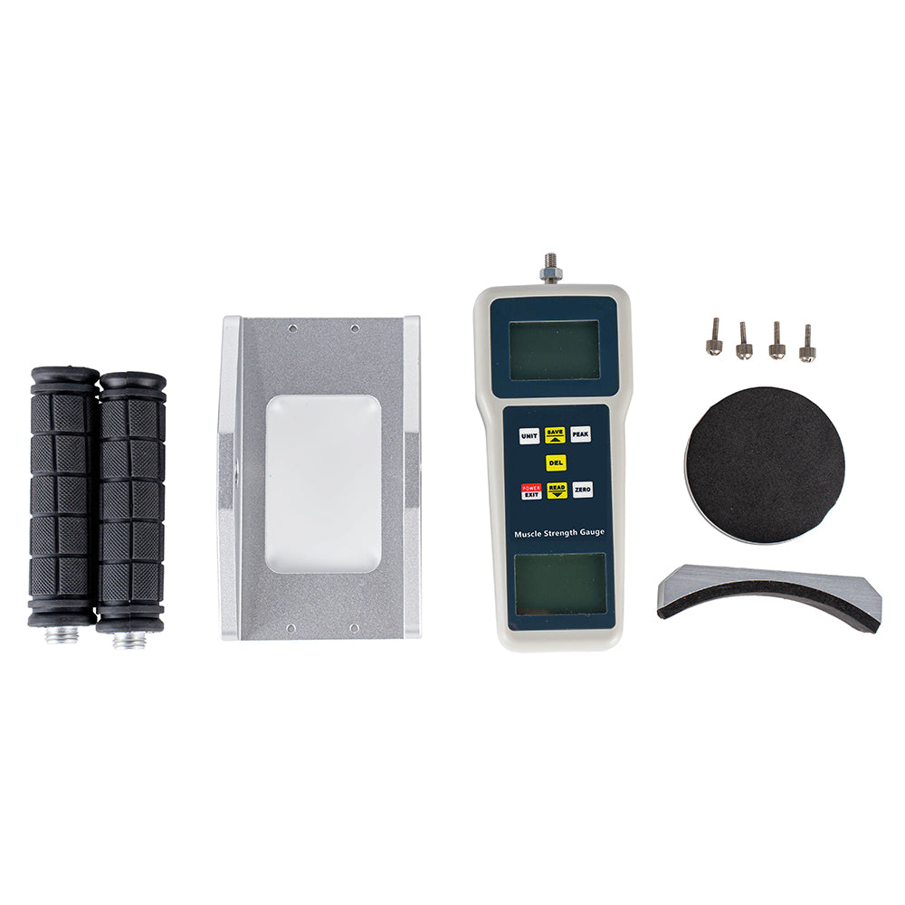 VTSYIQI Muscle Dynamometer Muscle Strength Testing Devices with Measurement Range ±50 kgf ±490 N ±110 Lbf Unit kgf, gf, N, Lbf Can Memorize 99 Groups of Data  Accuracy ±0.5% FS ±1 Digit