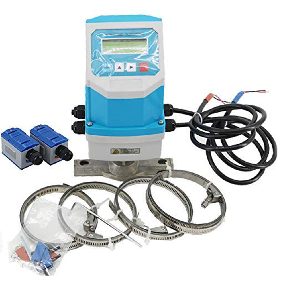 VTSYIQI Ultrasonic Flow Meters Portable Waterproof Fixed Ultrasonic Flow Meter Flowmeter With Clamp-on Transducer  TM-1 For DN50-700mm 1.97-27.56in