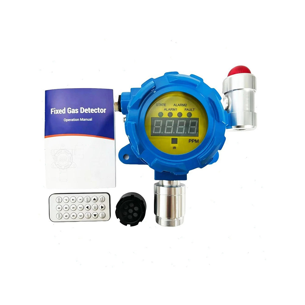VTSYIQI C2H4O Detector Fixed Ethylene Oxide Detector with Measuring Range 0 to 100ppm Resolution 1ppm L-Alarm 10ppm H-Alarm 20ppm Response Time ≦30S