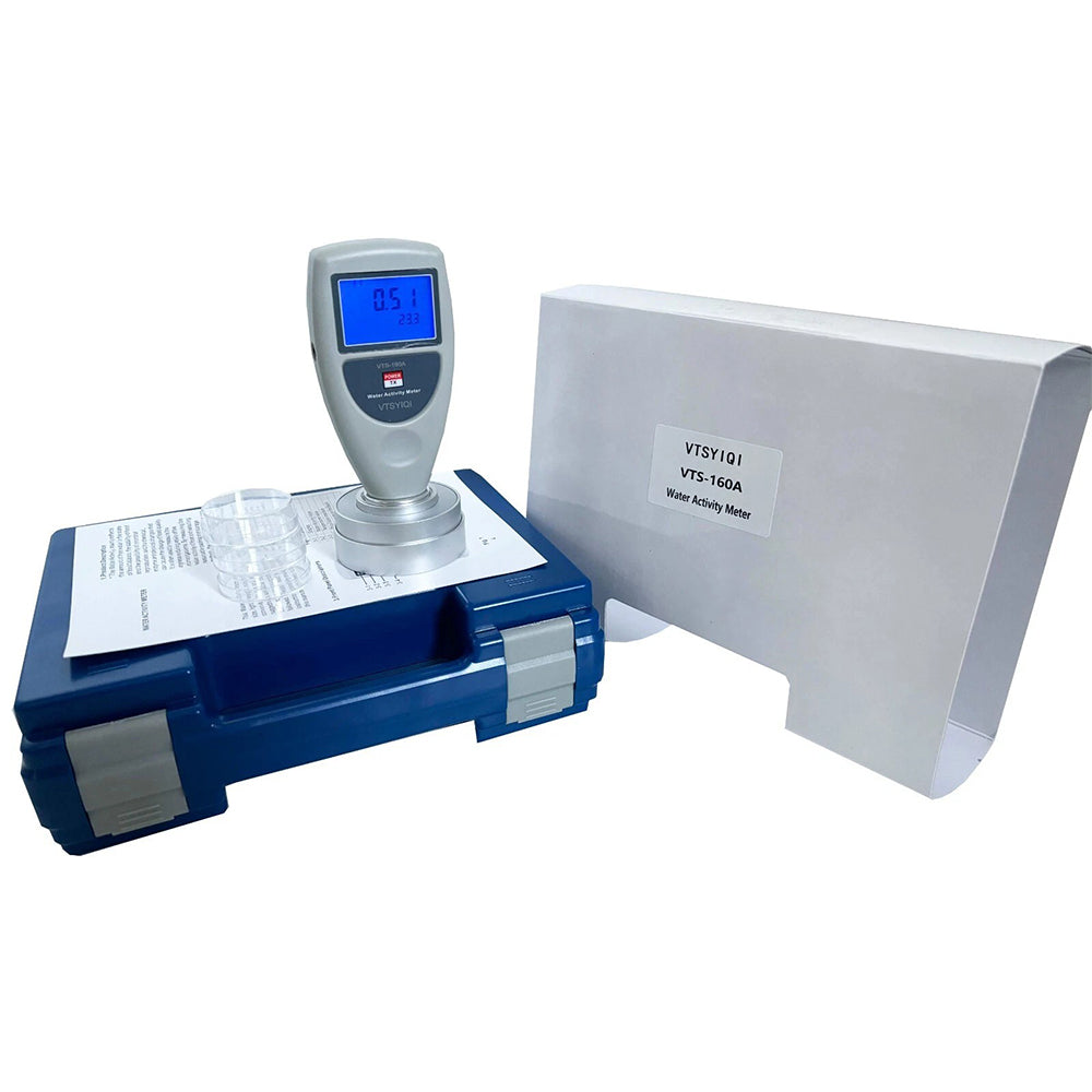 VTSYIQI Portable Water Activity Meter Food AW Tester Monitor Water Analyzer with Range 0 to 1.0AW Accuracy 0.02AW for Measuring Water Activity of Grain Fruits Vegetables Breads Biscuits Cakes Puffed Food