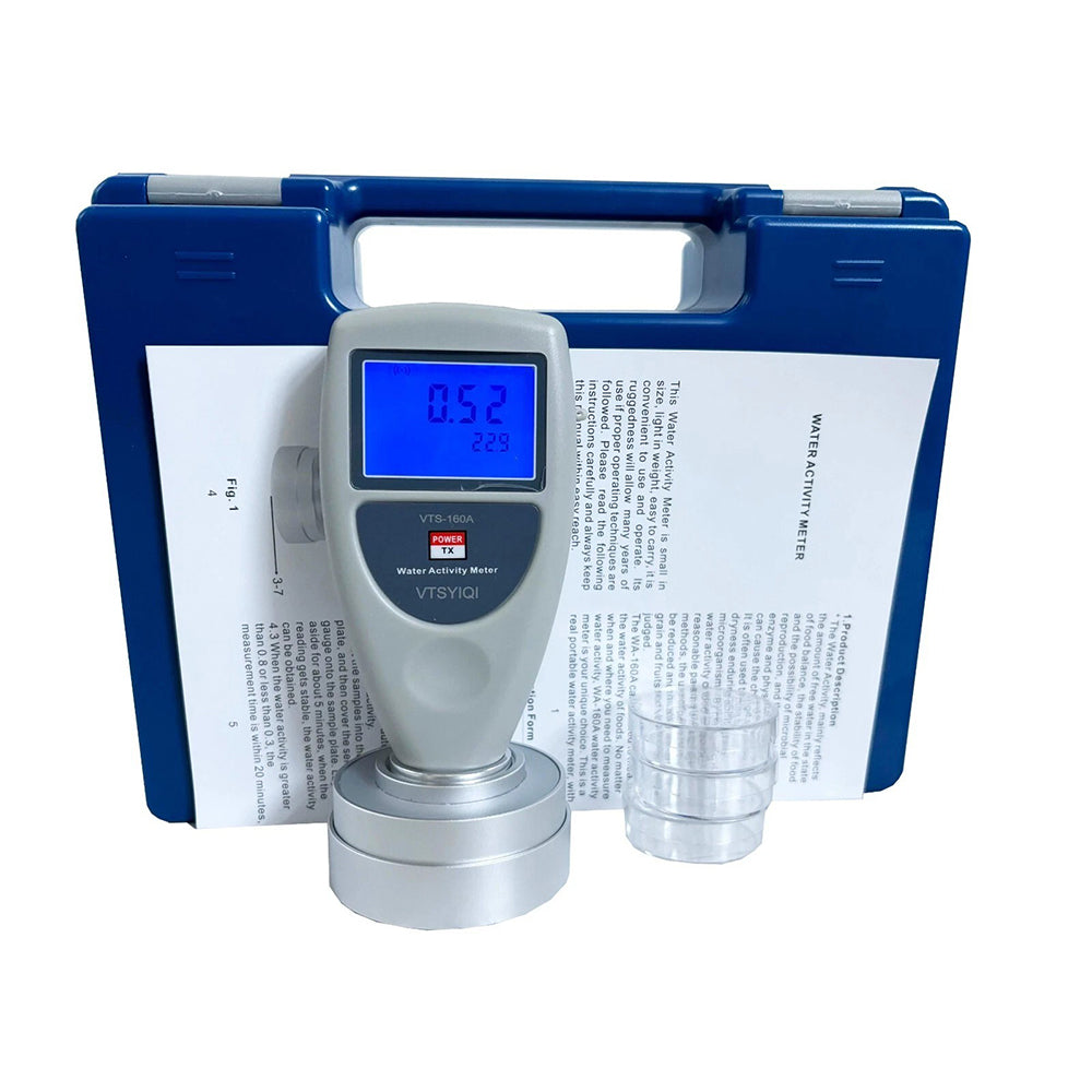 VTSYIQI Portable Water Activity Meter Lab Water Activity Analyzer With Resolution ±0.01aw Accuracy ±0.02aw Aw Meter For Food Jerky Meat Water Activity Analyzers