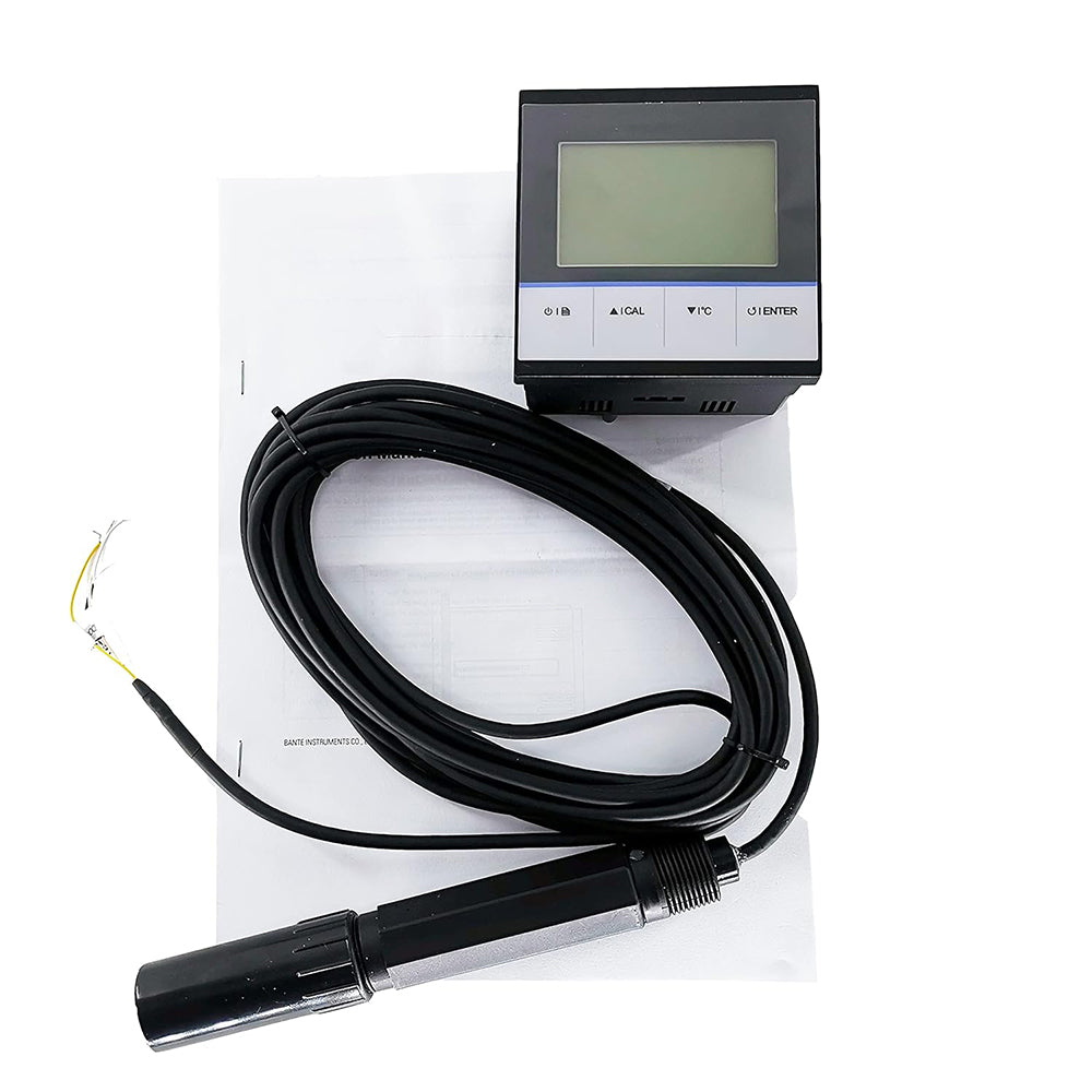 VTSYIQI Online Dissolved Oxygen Meter Monitor Controller DO Tester with Dissolved Oxygen Range 0.00 to 20.00 mg/L 4 to 20 mA Output DO Electrolyte Solution for Monitoring Dissolved Oxygen Concentration and % Saturation in Water