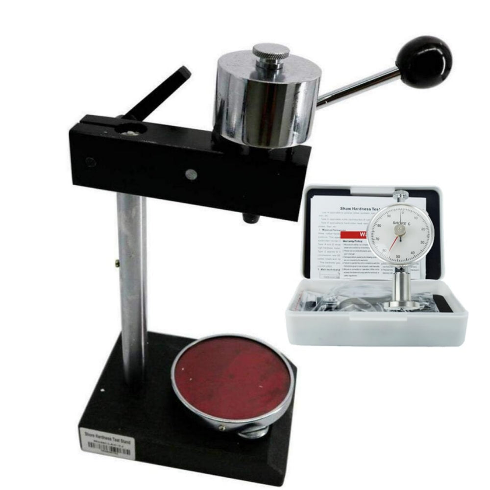 VTSYIQI Hardness Test Stand with Double Needle Shore A Hardness Tester Shore A Durometer with Dial Value 0-100HA Measurement Range 10-90HA Needle Head Size Ф 0.79 mm Pressure Needle Stroke 2.5 mm