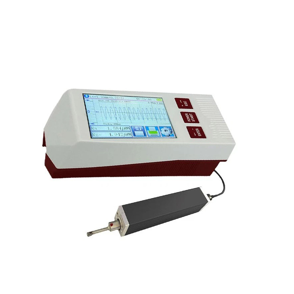 VTSYIQI Surface Roughness Gauge Split Type Surface Roughness Tester with Measurement Range X Axis 17.5mm Z Axis 320μm ISO4287 ANSI b46.1 DIN4768 JISb601 Standard for Measuring Roughness On Hard Surfaces Including Metal and Non Metal