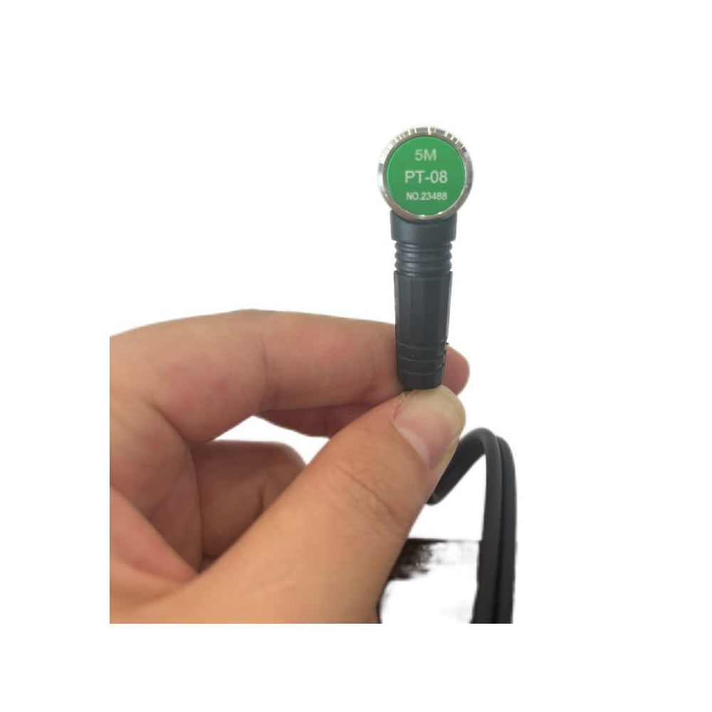 VTSYIQI PT-08 Probe Ultrasonic Thickness Gauge Transducer Sensor with  Frequency 5MHz Measurement Range 1-100.0mm Crystal Diameter 8mm for UM-1 UM-1D UM-2 UM-2D UM-4 UM-4D UM-4DL UM-5 UM-5D