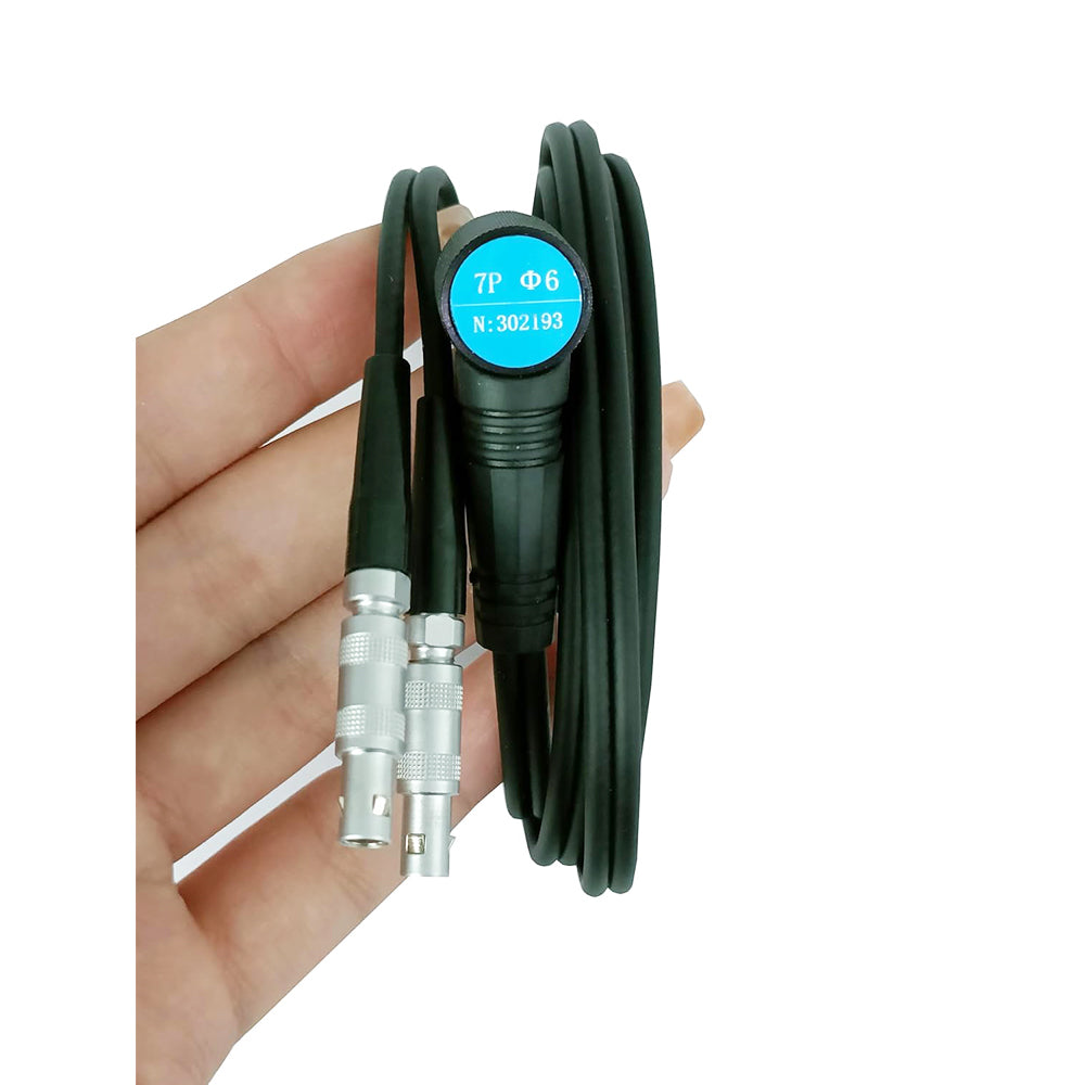 VTSYIQI Ultrasonic Thickness Gauge Probe Transducer Micro Diameter Probe N07 with Measuring Range 0.75-80mm Dimensions 6mm Frequency 7MHz for Thin Wall And Small Curved Surfaces Thickness Measurement