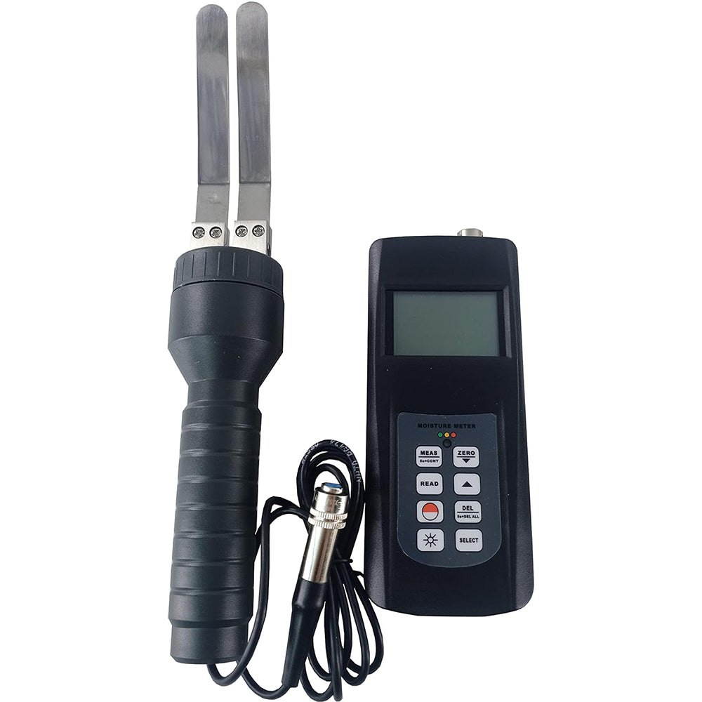VTSYIQI Digital Paper Moisture Tester Paper Moisture Content Meter with Digital Display on LCD Measurement Range 0% to 50% (Cd08) 0%~18% (Cd10) 0%~100% (Cd11) 0%~40% (Cd12) Resolution 0.1% 240 Data Sets can be Stored
