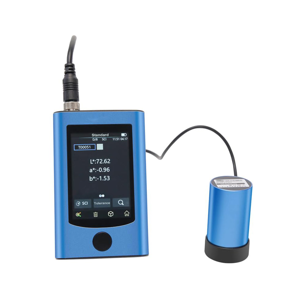 VTSYIQI Micro Aperture Spectrophotometer Portable Spectrophotometer with Measuring Diameter 1mm RS485 / USB Communication Combined Full-spectrum LED Light Source Supporting Both Unit And Probe Measurements, Or Probe-only Measurements