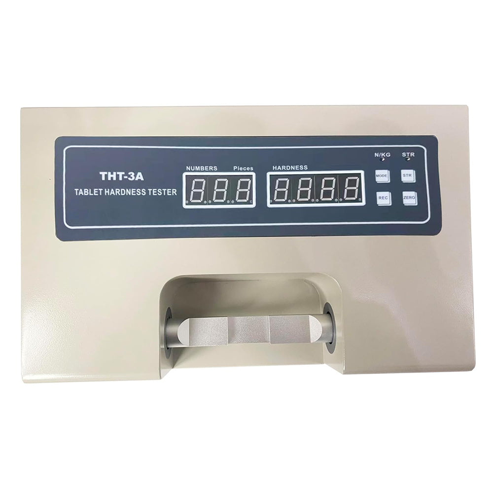VTSYIQI Automatic Tablet Hardness Tester Tablet Hardness Test Instrument with Hardness Range 2～199.9 N Accuracy ±1.5% Auto Press Tablet Function Max Number ≤100P Each Group Auto-Test Automatic Preset Number of Slices