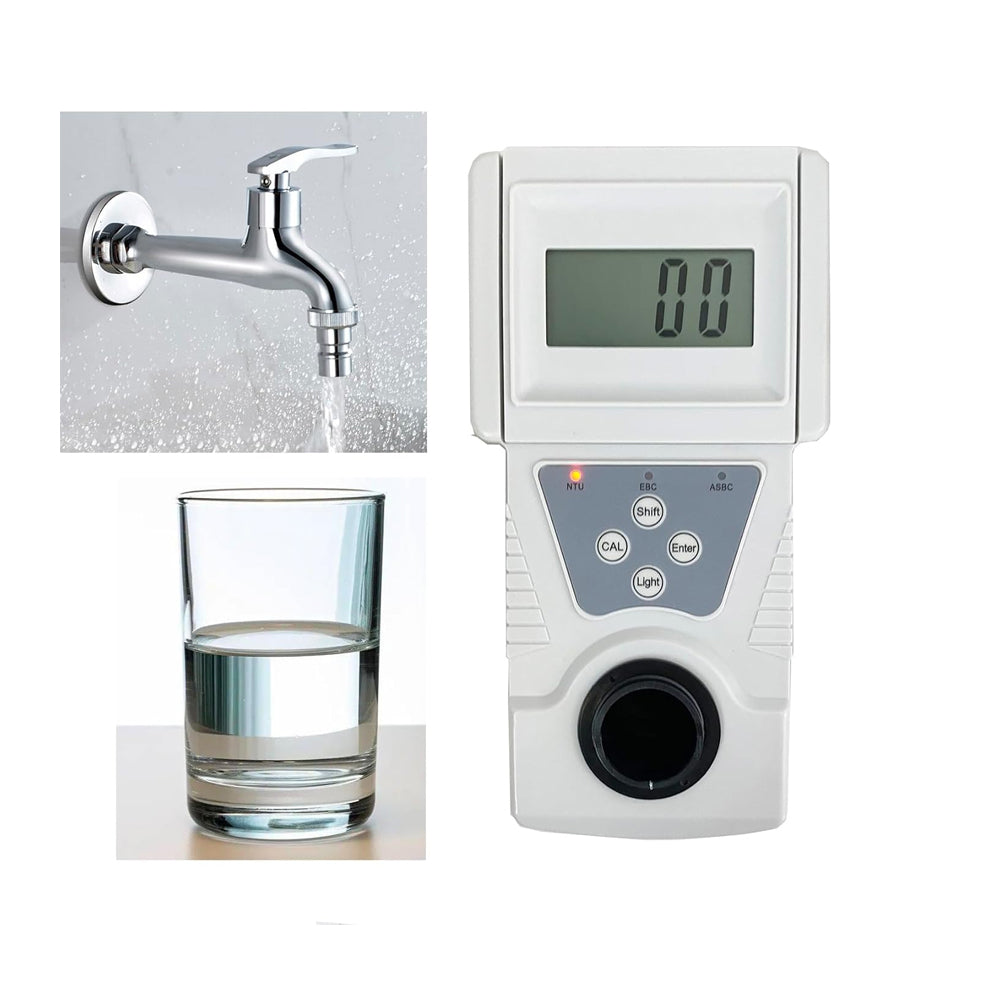 VTSYIQI Turbidity Meter Turbidity Measurement Instrument Water Turbidity Meter with Range 0 to 20 NTU Minimum Indication 0.01 NTU Formazine Standard Turbidity Solution for Measuring Tap Water Mineral Water Etc