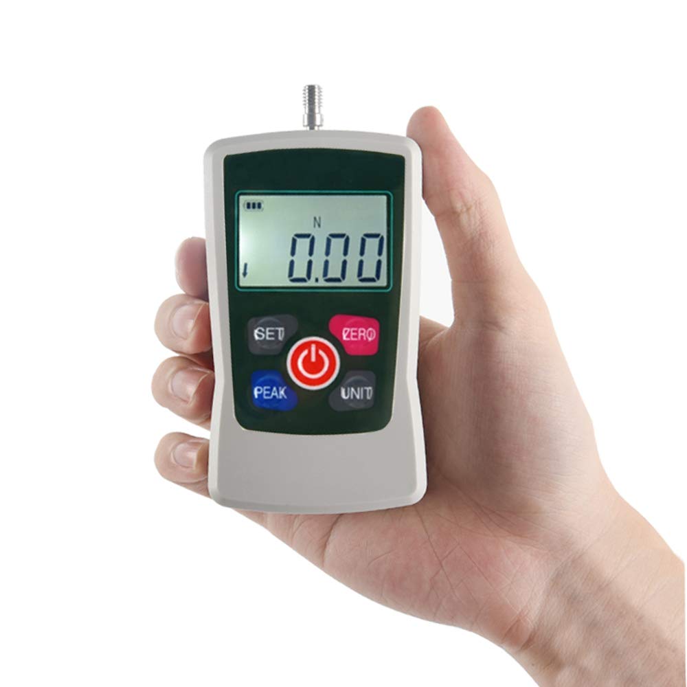 VTSYIQI Digital Force Gauge 30N Push Pull Gauge Tester Dynamometer with Maximum Load Value 30N; 3kg; 6.5Lb; 108Oz Measurement Units N kg lb Oz