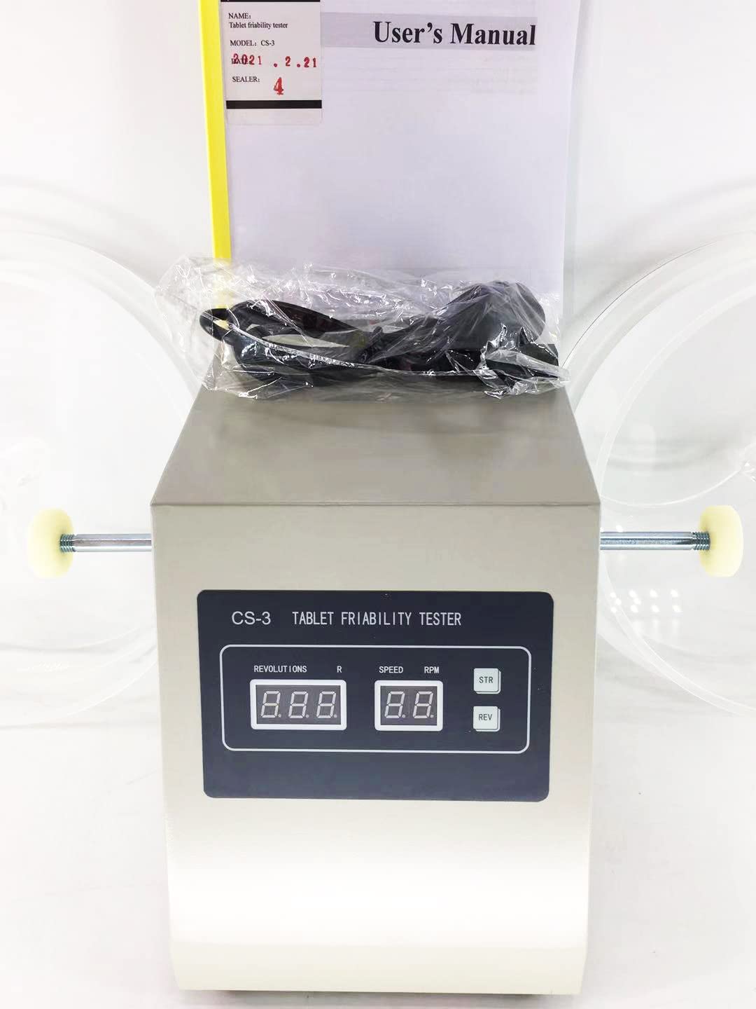 VTSYIQI Tablet Friability Tester Instrument Benchtop Friability Tester