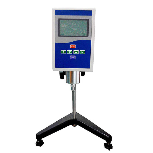 VTSYIQI Viscometer Digital Rotational Viscosity Meter Liquid Viscometer Rotary visometer Fluidimeter 1~100000mPa.s Accuracy ±1% NDJ-5S with Temperature Display Sensor 4 Rotor Viscosity Measurement