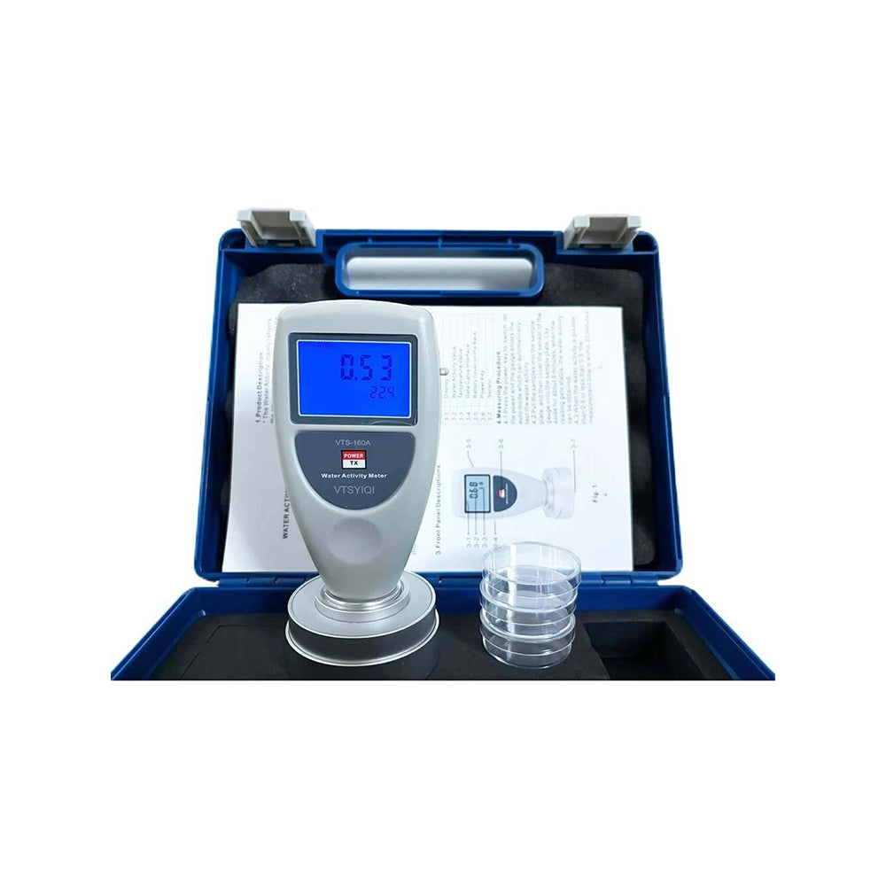 VTSYIQI Water Activity Meter Portable Water Activity Meter with Measuring Range 0 to 1.0aw Resolution ±0.01aw Accuracy ±0.02aw Food Like Dried Fruits Vegetables Beef Jerky