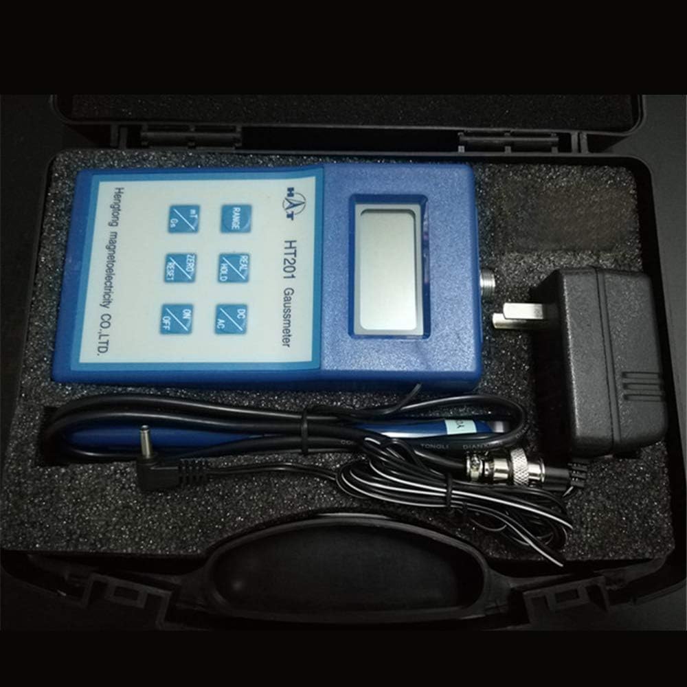 VTSYIQI AC DC Magnetic Field Gauss Meter AC DC Gauss Meter Tesla Meter