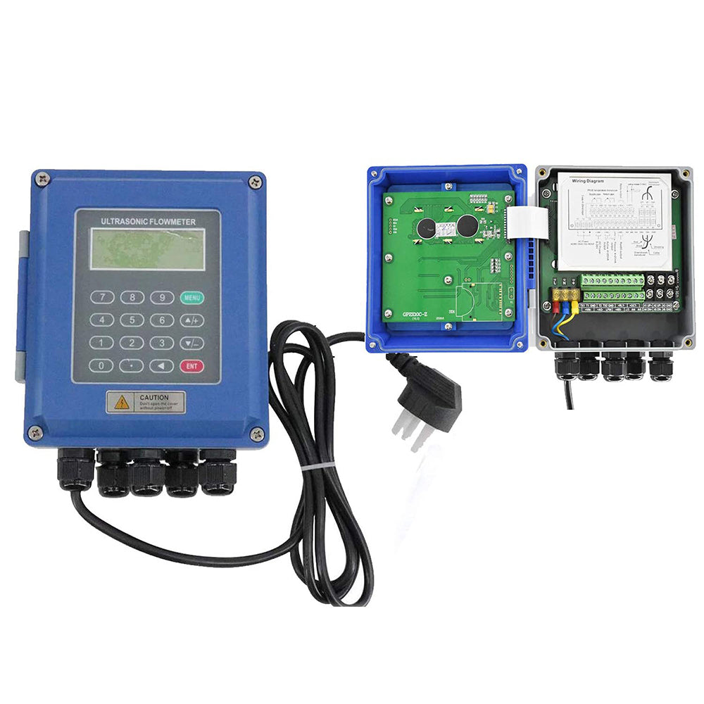 VTSYIQI Ultrasonic Flow Meter Flowmeter DN50mm-DN700mm Wall Mounted Type With RS485 Interface IP67 High Temperature Medium Transducers