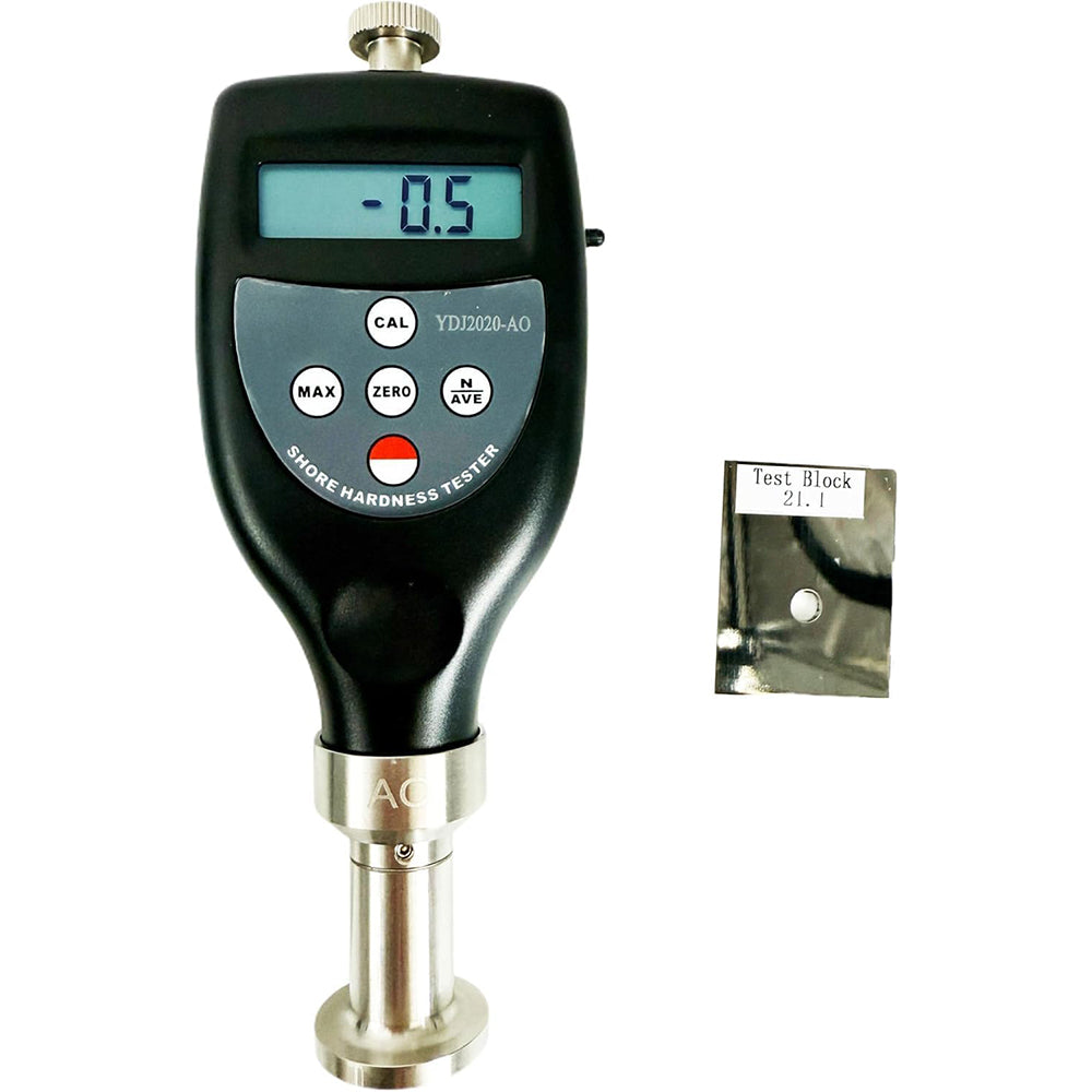 VTSYIQI Portable Shore AO Durometer Shore AO Hardness Tester with Measurement Range 10HAO~90HAO Indenter R 2.5 Spherical Radius Resolution 0.1H for Testing Hard Sponge EVA Etc