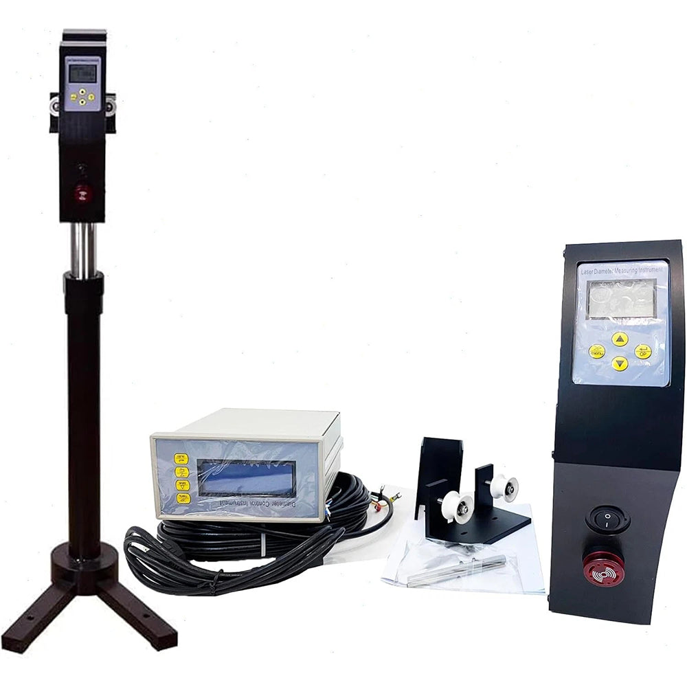 VTSYIQI Laser Diameter Gauge Non-contact Laser Scanning Diameter Measurement with Support Bracket with Sensitivity 1um Measuring Range 0.2-30mm for Communication Cables Optical Cables Co-axial Cables and Power Cables