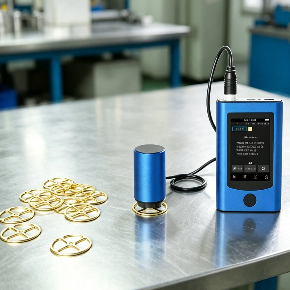 VTSYIQI Portable Spectrophotometer Paint Spectrophotometer with Measuring Diameter 1mm Built-in Electronic Color Card Dual Channel Silicon Photodiode Array Sensor Repeatability Colorimetric Values (SD)ΔE*ab ≤ 0.03
