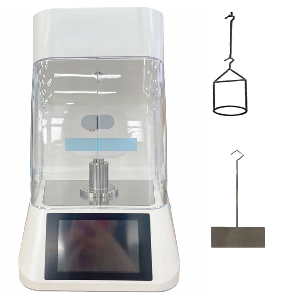VTSYIQI Touch Screen Automatic Interfacial Tensiometer Surface Tension Meter Tester With Du Nouy Ring Method Wilhelmy Plate Method Range 0 to 1000mN/m Accuracy 0.1mN/m For Oil Paint Industry Test