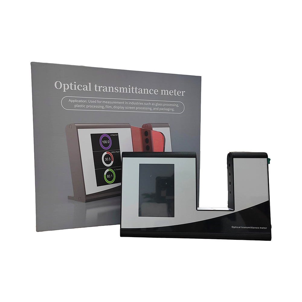 VTSYIQI Light Transmittance Meter Handheld Optical Transmittance Meter with TFT True Color 3.5inch Display Measuring Wavelength Range Visible Light 380nm-760nm Infrared Peak Wavelength 940nm 1400nm Infrared Full Band Resolution 0.1%