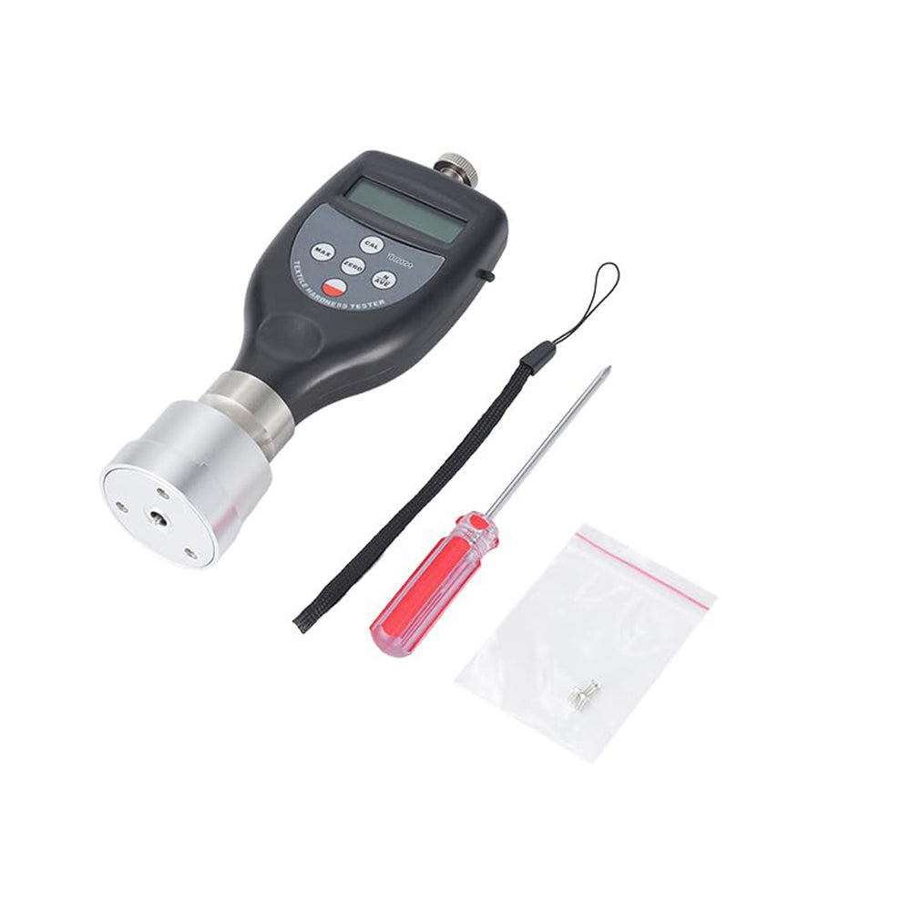 VTSYIQI Digital Textile Hardness Meter Textile Yarn Package Hardness Tester with Indenter Ball 2.5mmΦ c Measuring Spring Force 0.55-8.065N Scale Diameter 51mm Resolution 0.1H Display Range 0-100H (Hardness Graduation Marks)