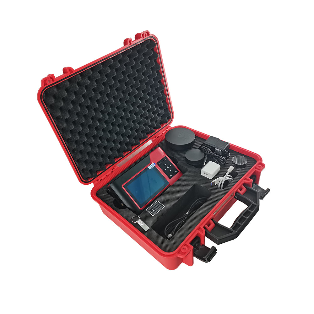 VTSYIQI Concrete Floor Slab Thickness Meter Slab Thickness Gauge with Thickness Measurement Range 40mm ~ 1000mm Data Storage Function Data Transmission Mode USB Test Accuracy 40 ~ 400 ±1mm; 401～800 ±2mm; 801 ~ 1000 ±3 mm